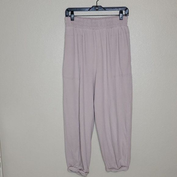 Free People Beach Small Tan/Nude Balloon jogger harem pants - Picture 2 of 10